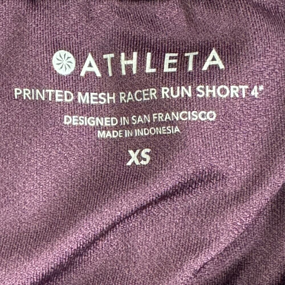 Athleta Printed Mesh Racer Run Short 4" - Picture 7 of 10